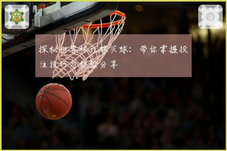 探秘世界杯让球买球：带你掌握投注技巧与经验分享